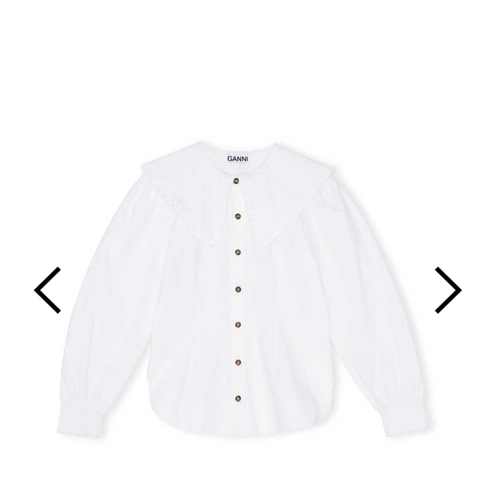 Ganni white shirt